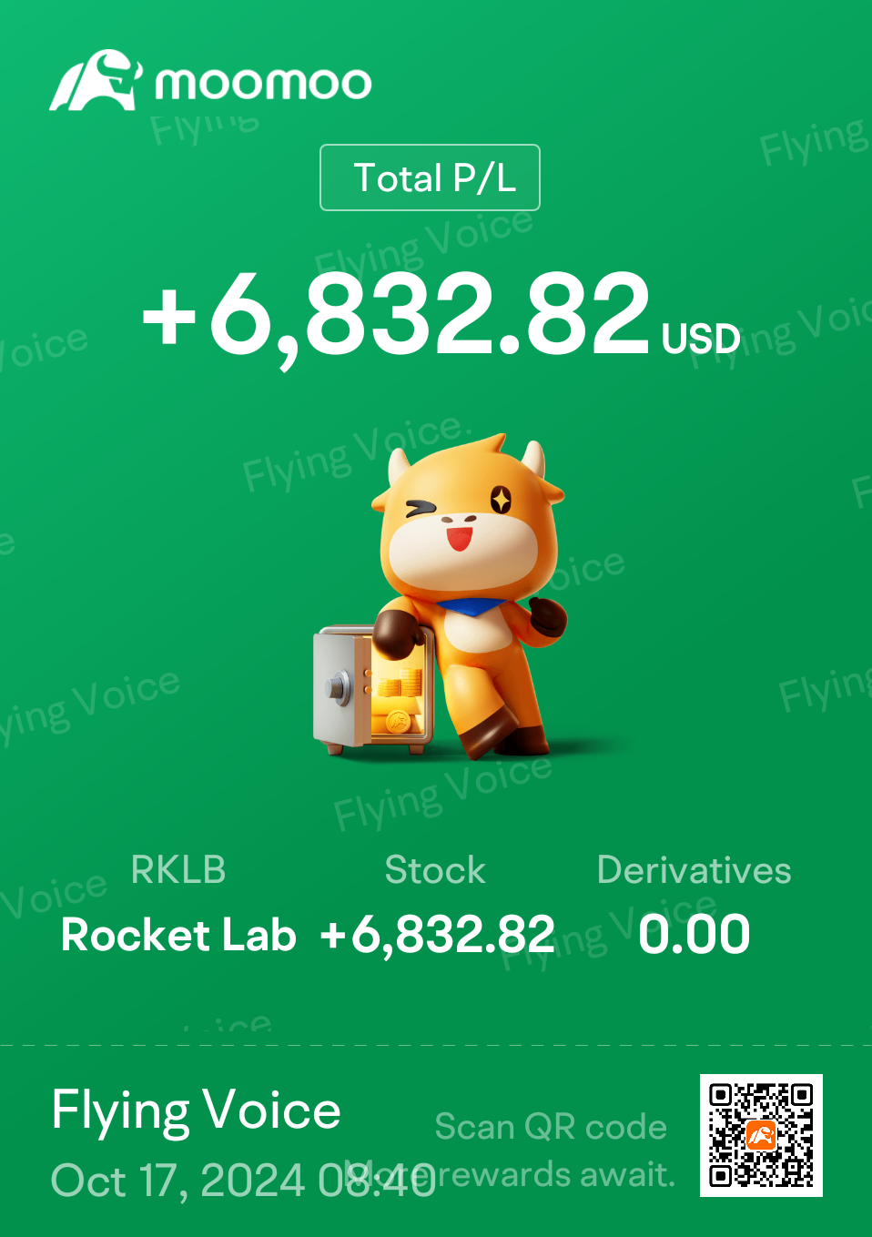 $Rocket Lab (RKLB.US)$ 持有而非出售