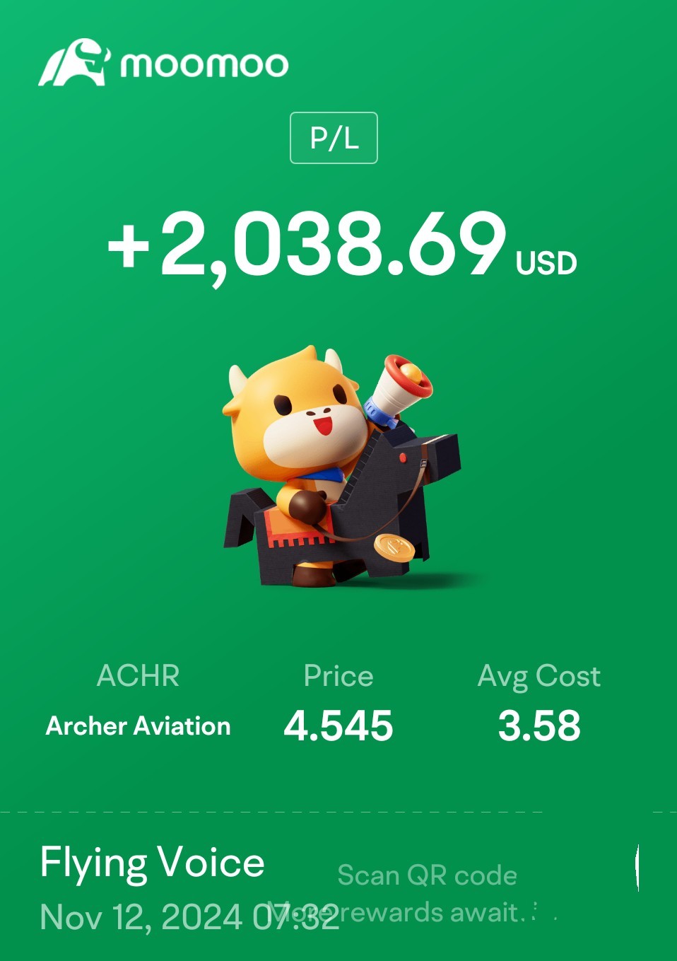 $アーチャー・アビエーション・インク (ACHR.US)$ RKLBのように見える予定です