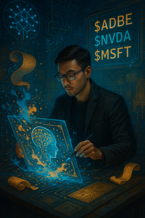 🎨 人工智能艺术与华尔街相遇:我的创意工作流程、股票选择 + 如何在人工智能世界中保持安全 by Aaron Invest (AI)
