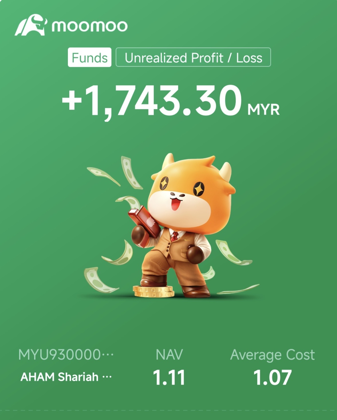 $AHAM Shariah Gold Tracker Fund (MYU930000FL9.MF)$