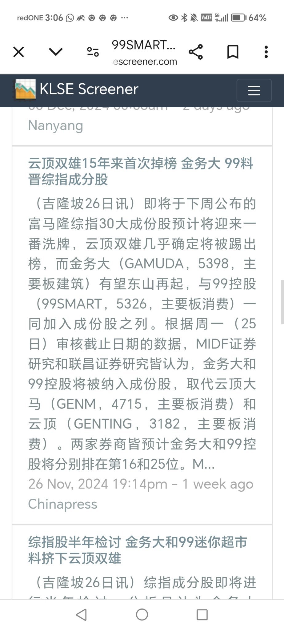 $99SMART (5326.MY)$ 看看吧！自己的眼光高或底？