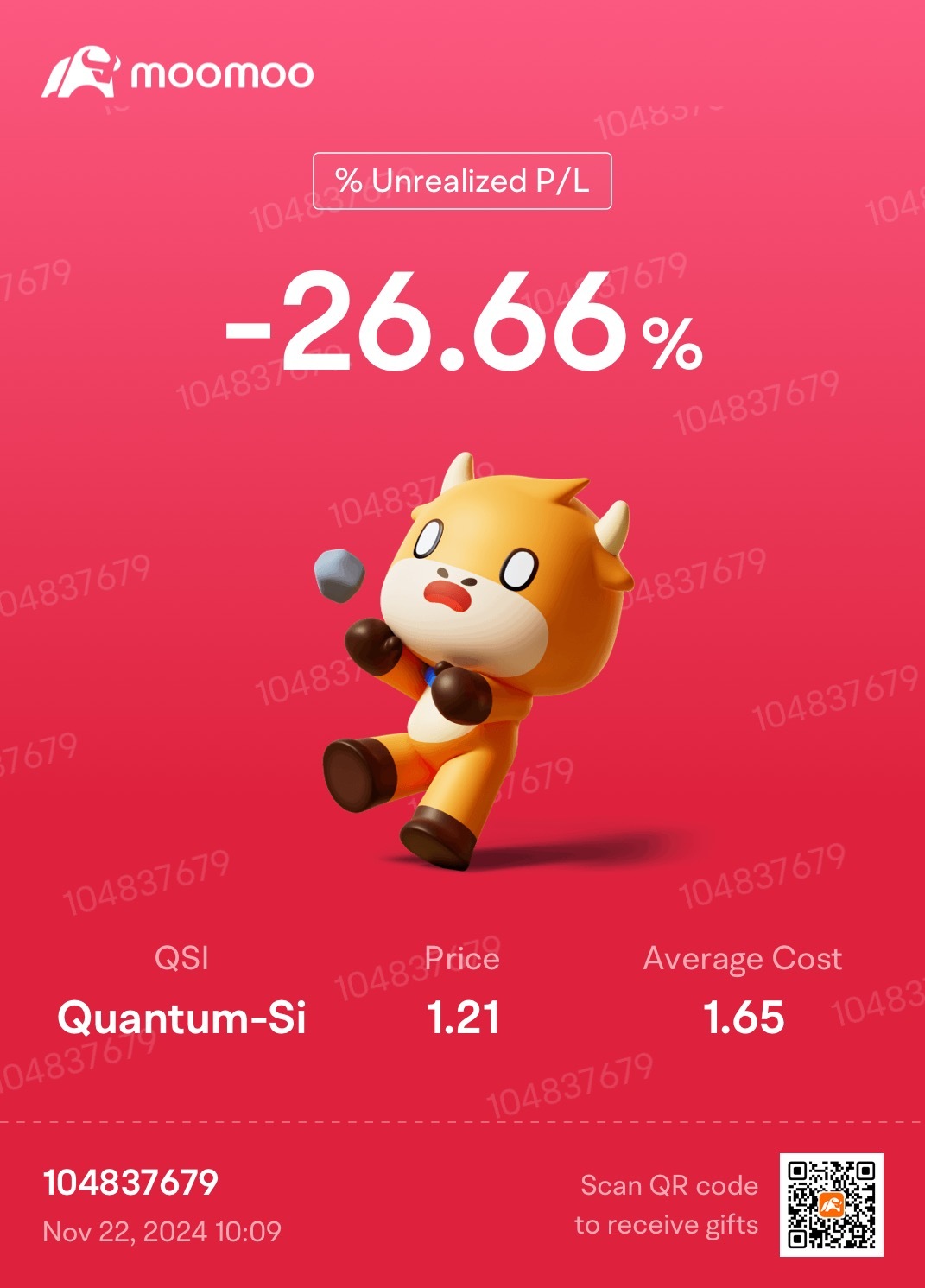 $Quantum-Si (QSI.US)$ staying up at penthouse. anyone wants to join?