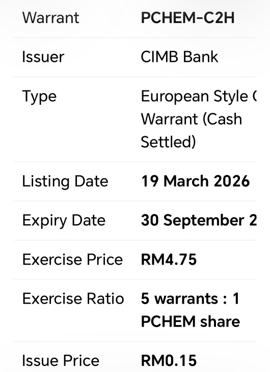 C2H, expiry 30 Sept, strike price 4.75, mother share is 4.73, very worth it...