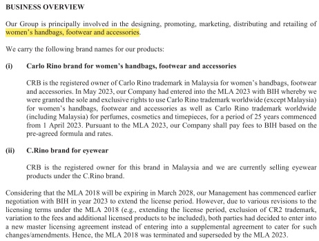 IPO Series - Carlo Rino Group Berhad - Women's Accessories Retailer