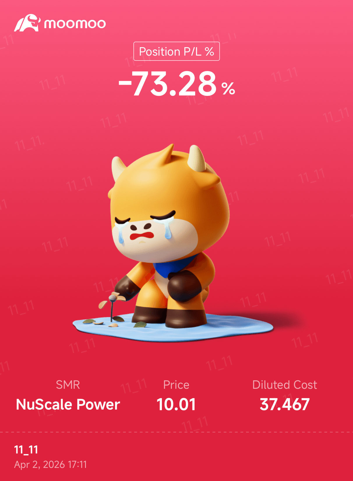 $NuScale Power (SMR.US)$ Sick of it.