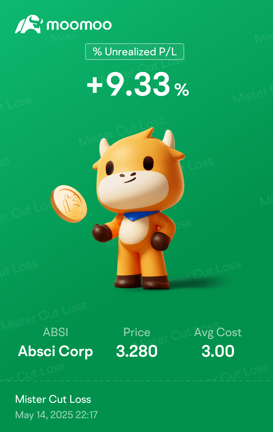 1周10%應該足夠了