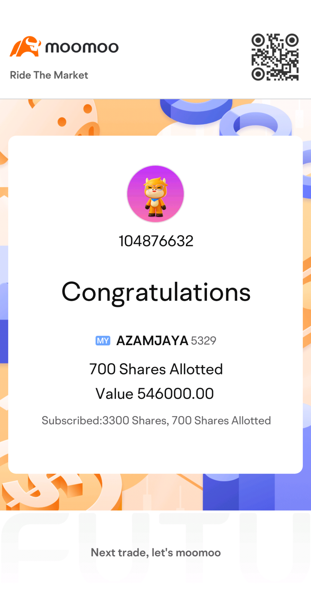 $AZAMJAYA (5329.MY)$ 我的第三次IPO希望第一天上市能够一路飙升 🚀 🚀