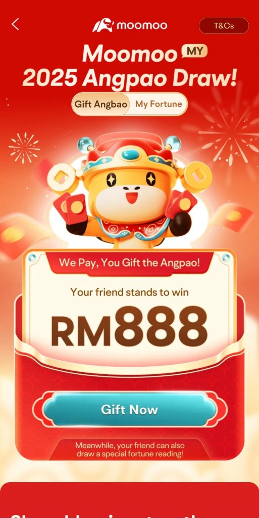 Moomoo MY  2025 Lucky Angpao Try Your luck to win RM888*