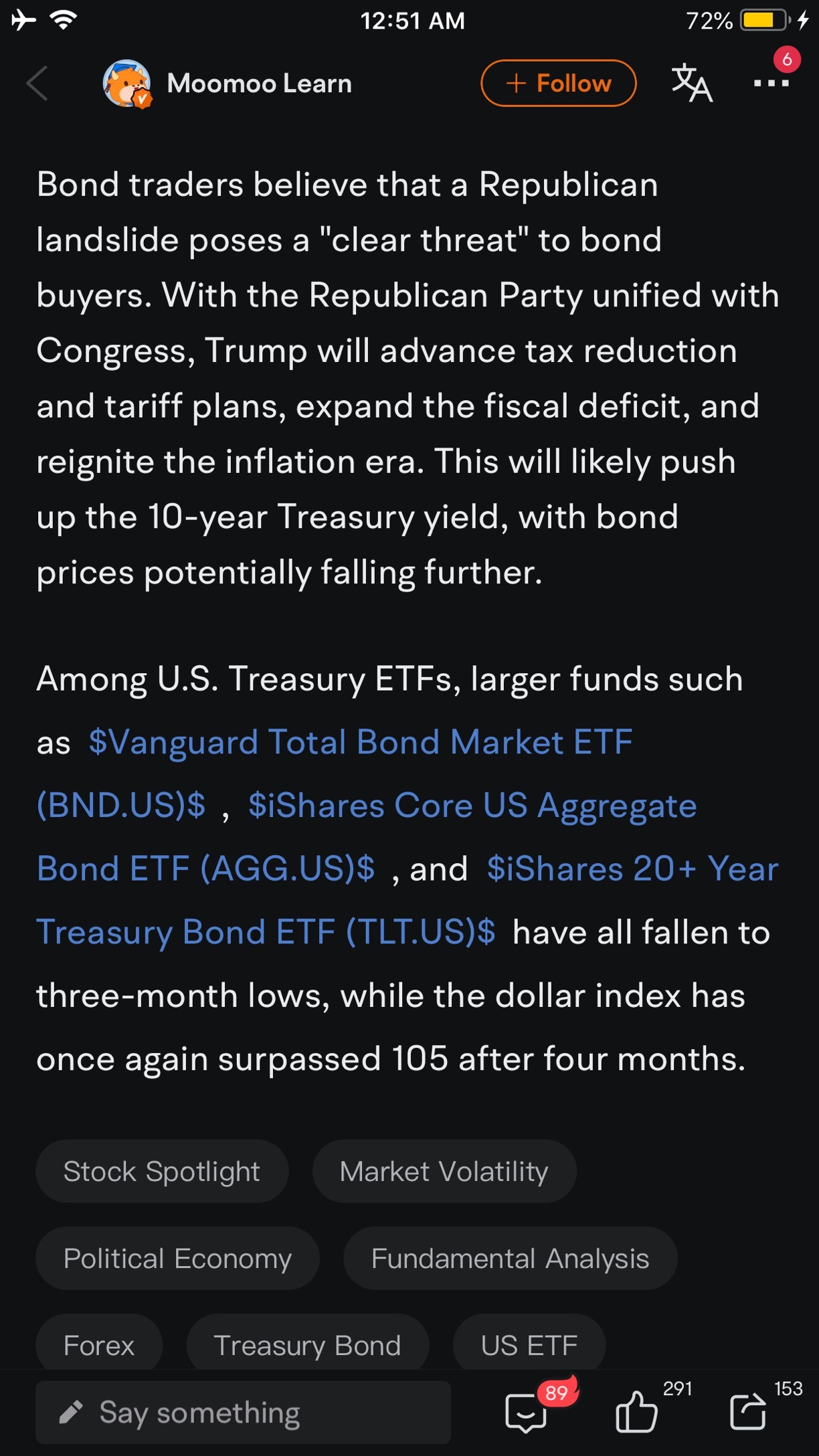 Trump sweep spells doom for bonds?