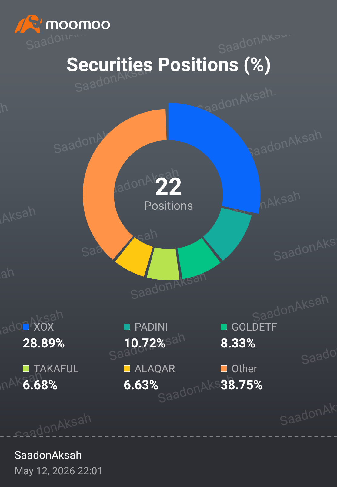 我開始後悔在一隻股票上投入了高達29%的資金 😅。也許以後我應該把比例限制在15% 🤷..