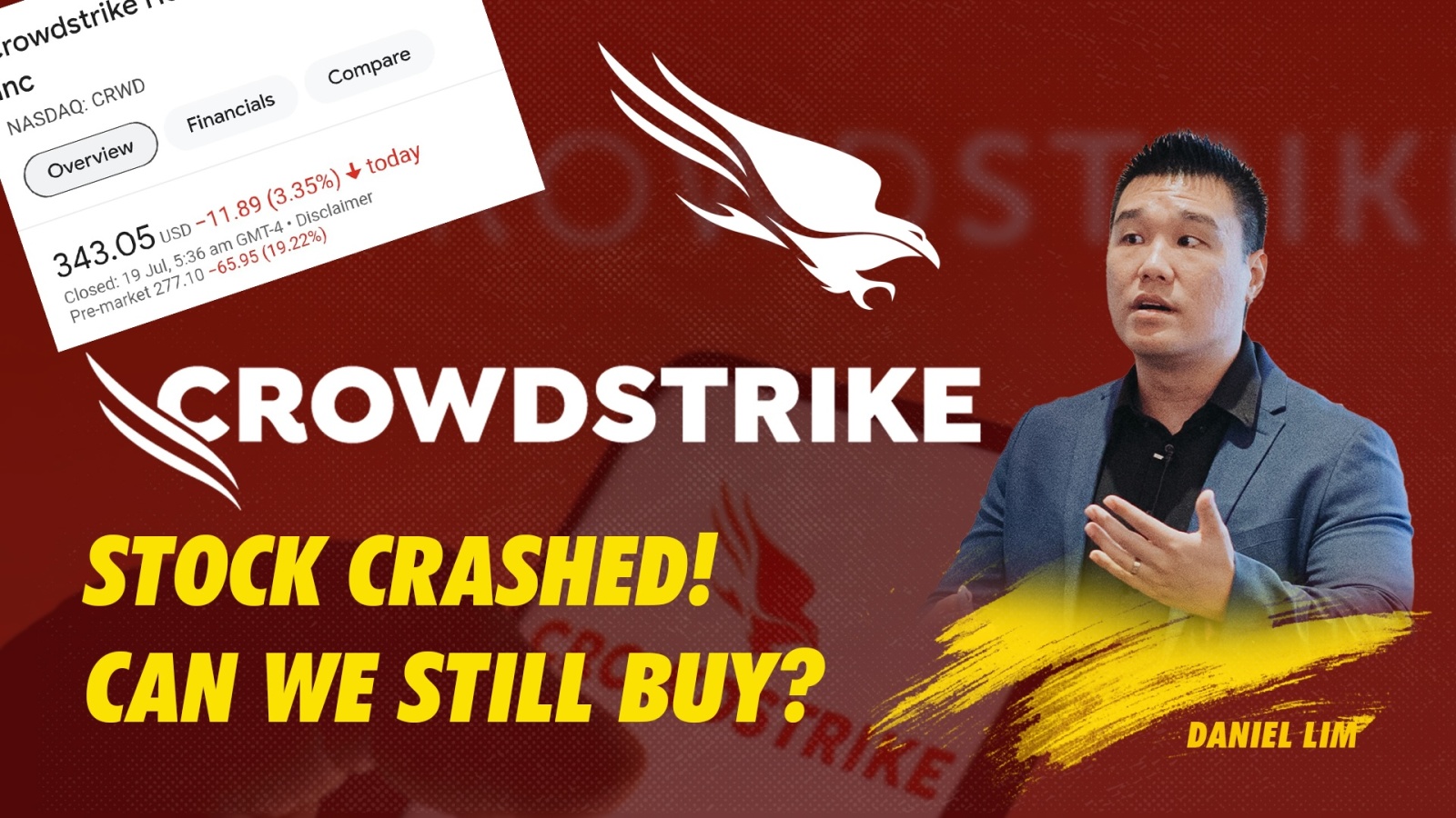 crowdstrike股票暴跌！我们还能买入CRWD吗？我们的想法和观点！ - moomoo 社区