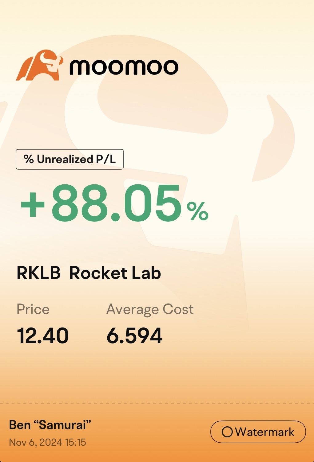 $Rocket Lab (RKLB.US)$ 🚀