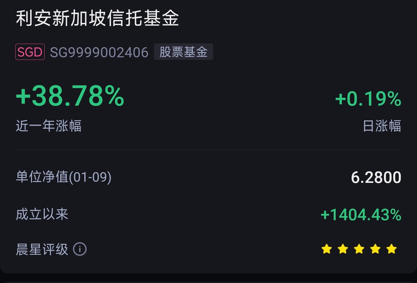利安资金新加坡信托基金(SG9999002406.MF)$ 可怜看净值要到别个平台看[笑哭][笑哭] - moomoo 社区