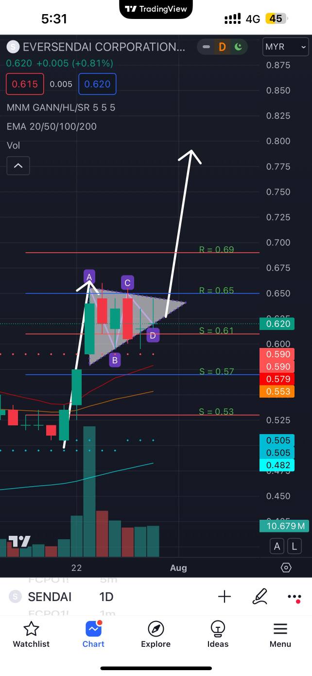 Possible Bullish Pennant?