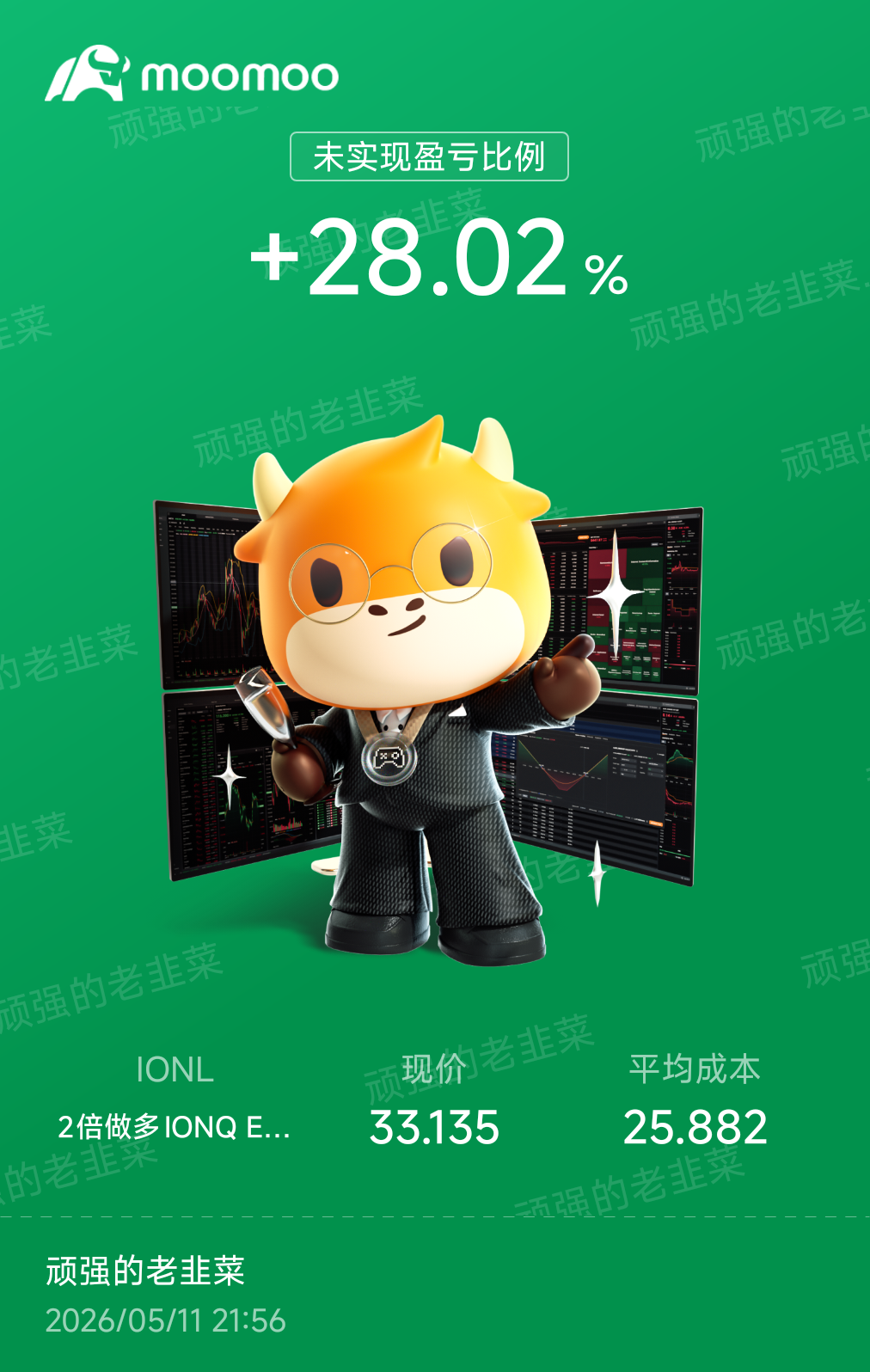 $2倍做多IONQ ETF-GraniteShares (IONL.US)$ 飞向月球