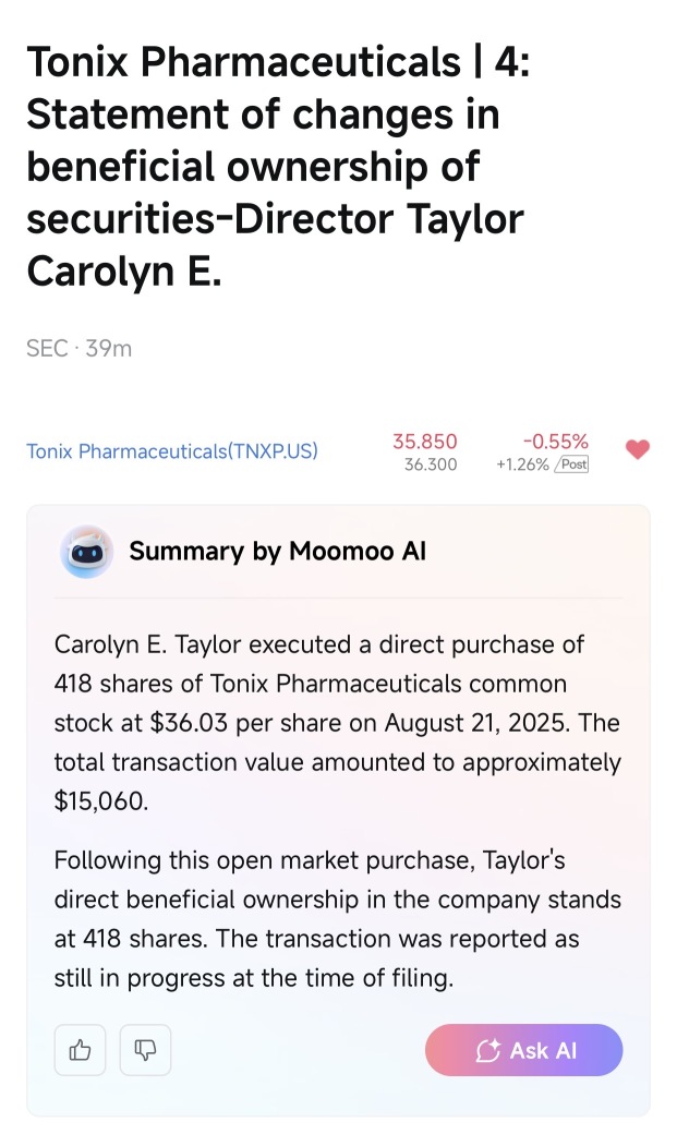 Another Insider Buy at $36.03
