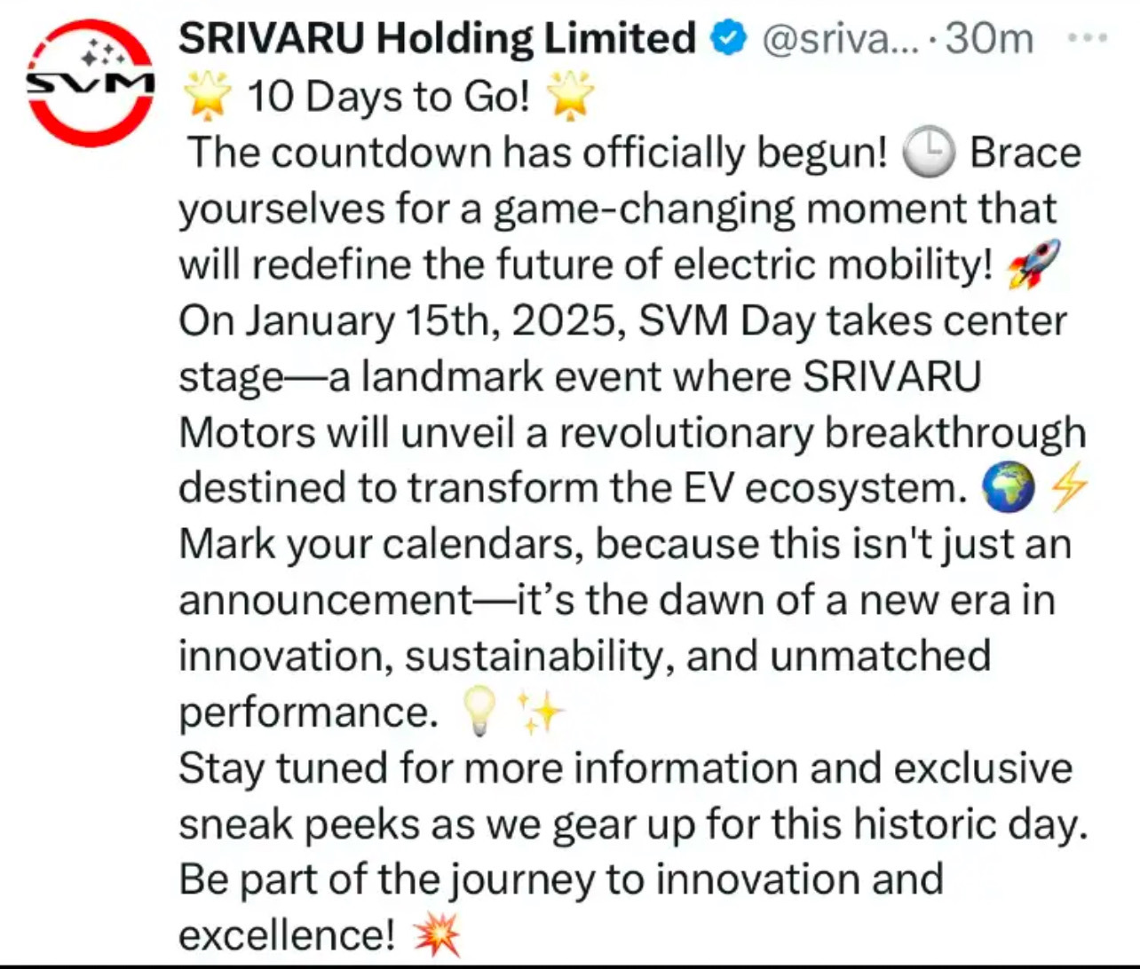 $SRIVARU Holding (SVMH.US)$