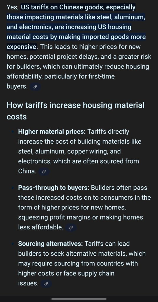 *红旗* 美国对中国加征关税已导致住房材料成本上升