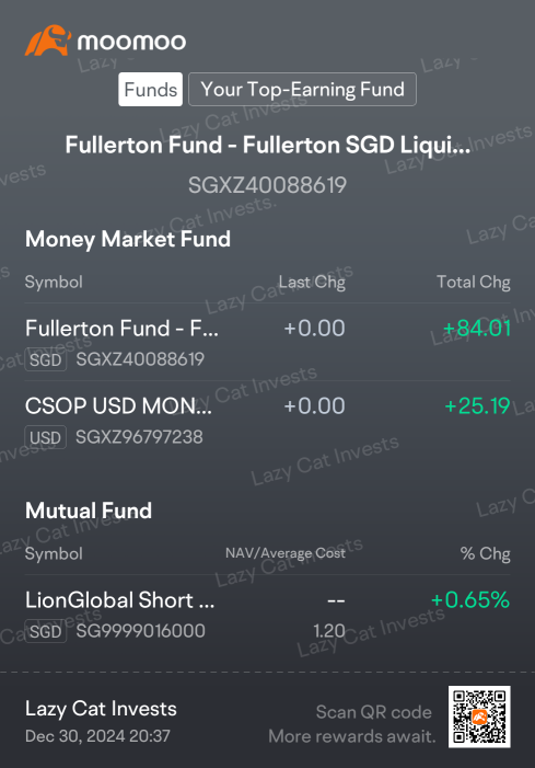 A recap of my fund pack for 2024