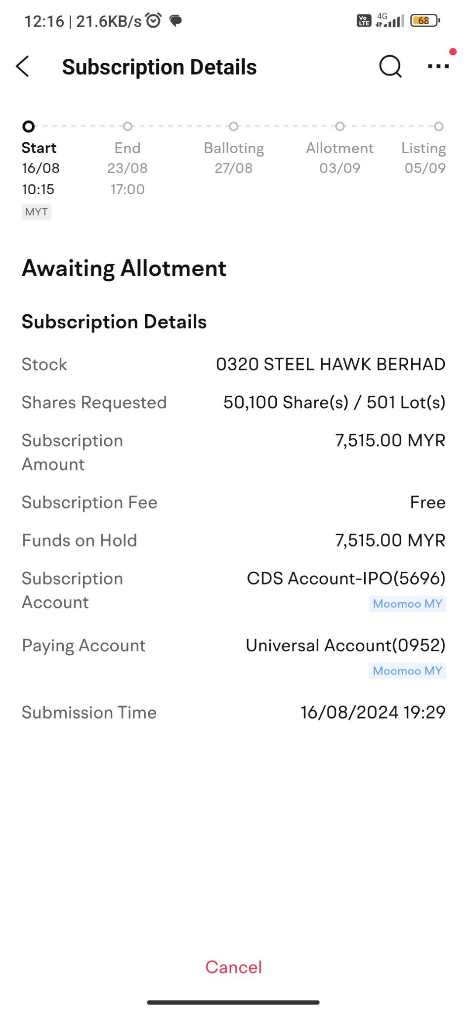 $HAWK (0320.MY)$ 希望可以得到🤲🤲🤲