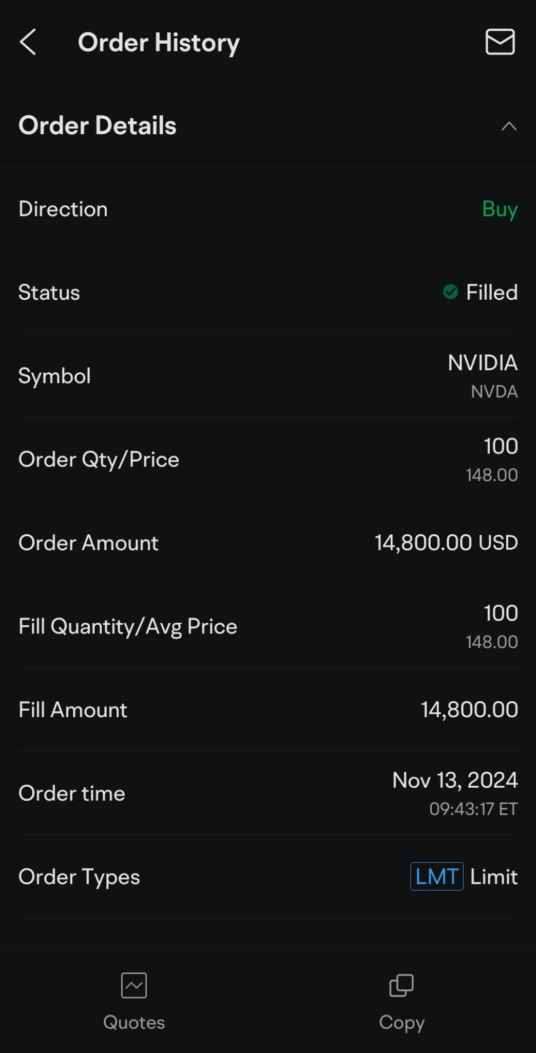 $英偉達 (NVDA.US)$ 新增100個。歡迎上車～