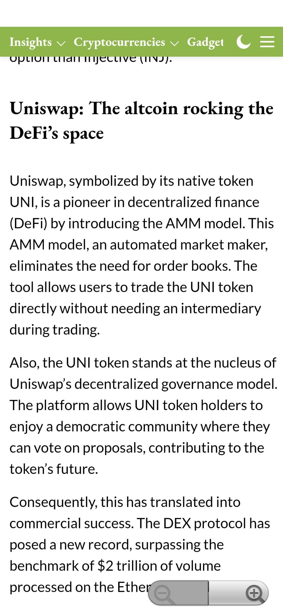 $Uniswap (UNI.CC)$