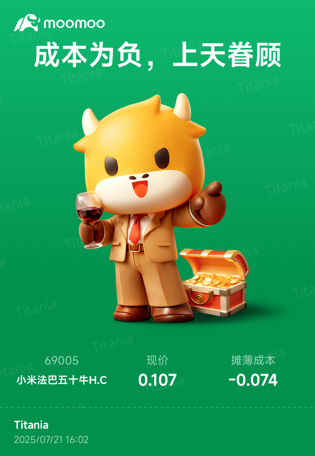 $XIAOMI-W (01810.HK)$$BABA-W (09988.HK)$ A little more each day, the mood is still good.[Laugh][Laugh]