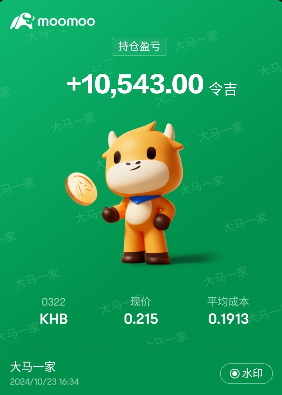 $KHB (0322.MY)$ 衝！！！！！ #分享你今日的盈虧