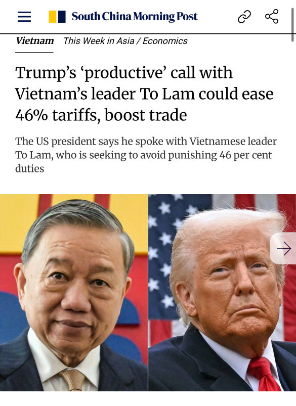 越南叫特朗普概念。 馬來西亞叫他的朋友。
