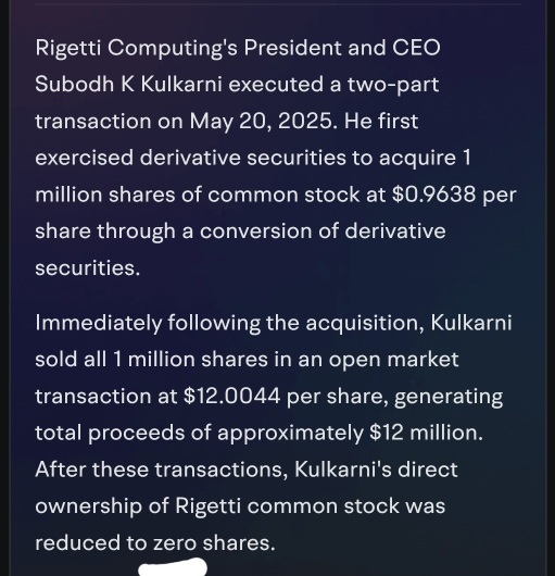CEO已經完全拋售... 內部人士忙於出售...