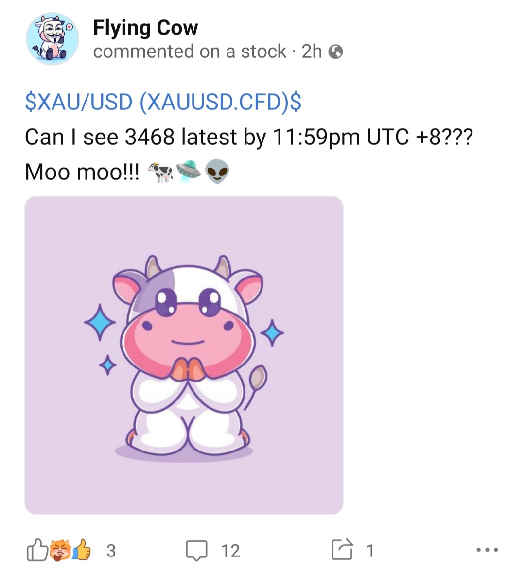 黄金/美元(XAUUSD.CFD)$ 你知道这实际上是非常可怕的吗？是的，这是一个错别字。没必要怀疑，因为每个人都知... - moomoo 社区