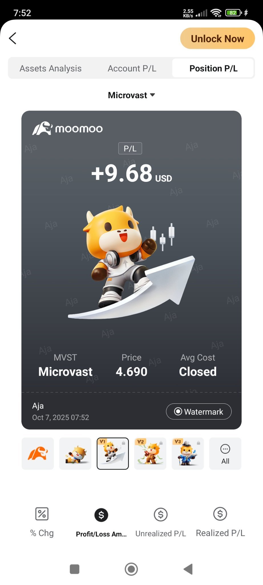 盘后价格达到了我的止盈点。小账户的第二次盈利。