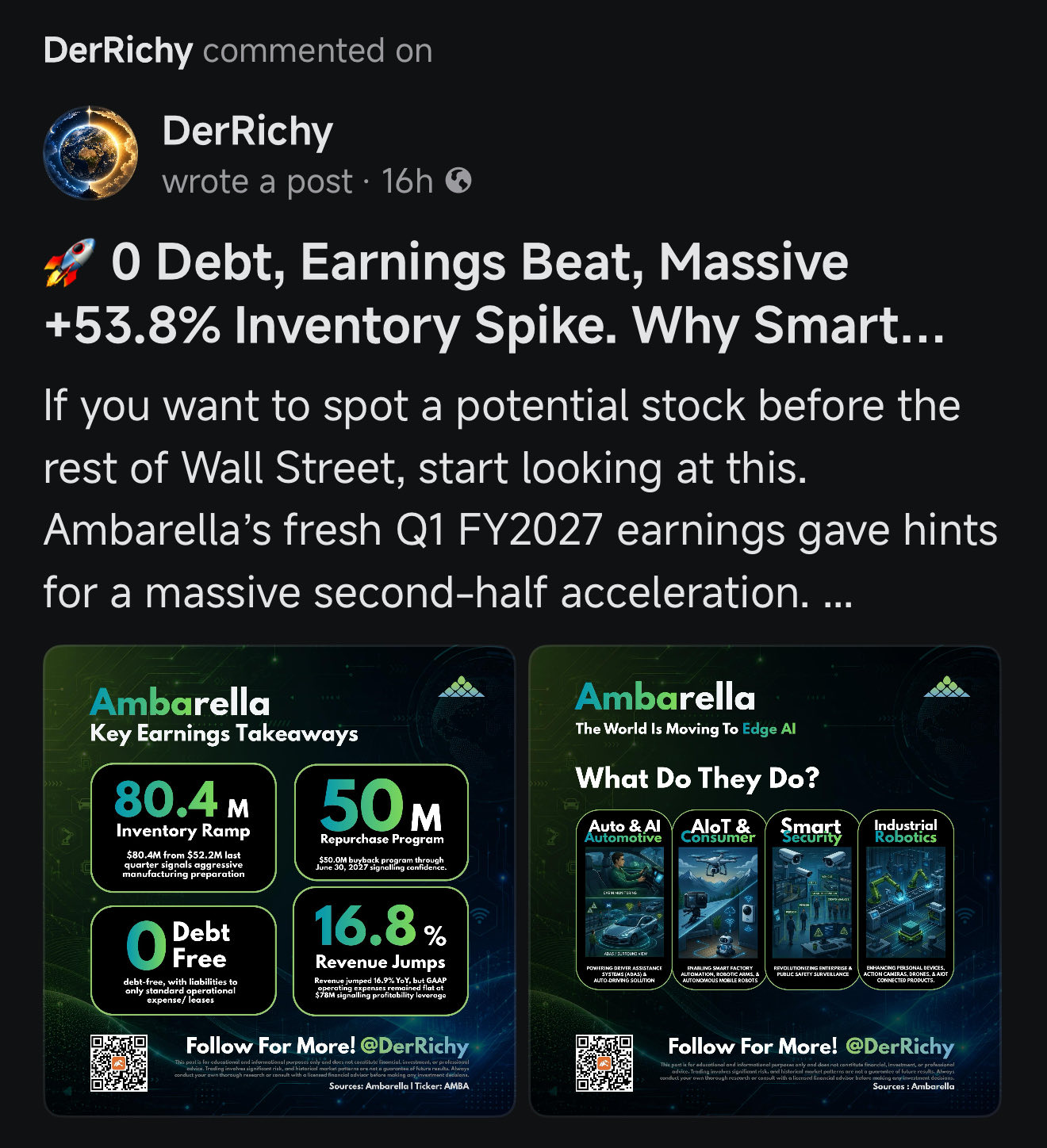 🚀 AMBA暴跌20%——你需要了解這些
