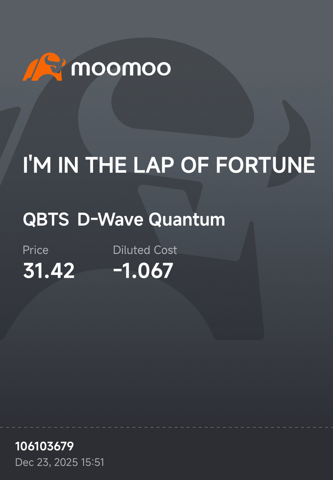 D-Wave Quantum (QBTS.US)$ 买入和卖出是这只股票唯一的操作方式。 - moomoo 社区