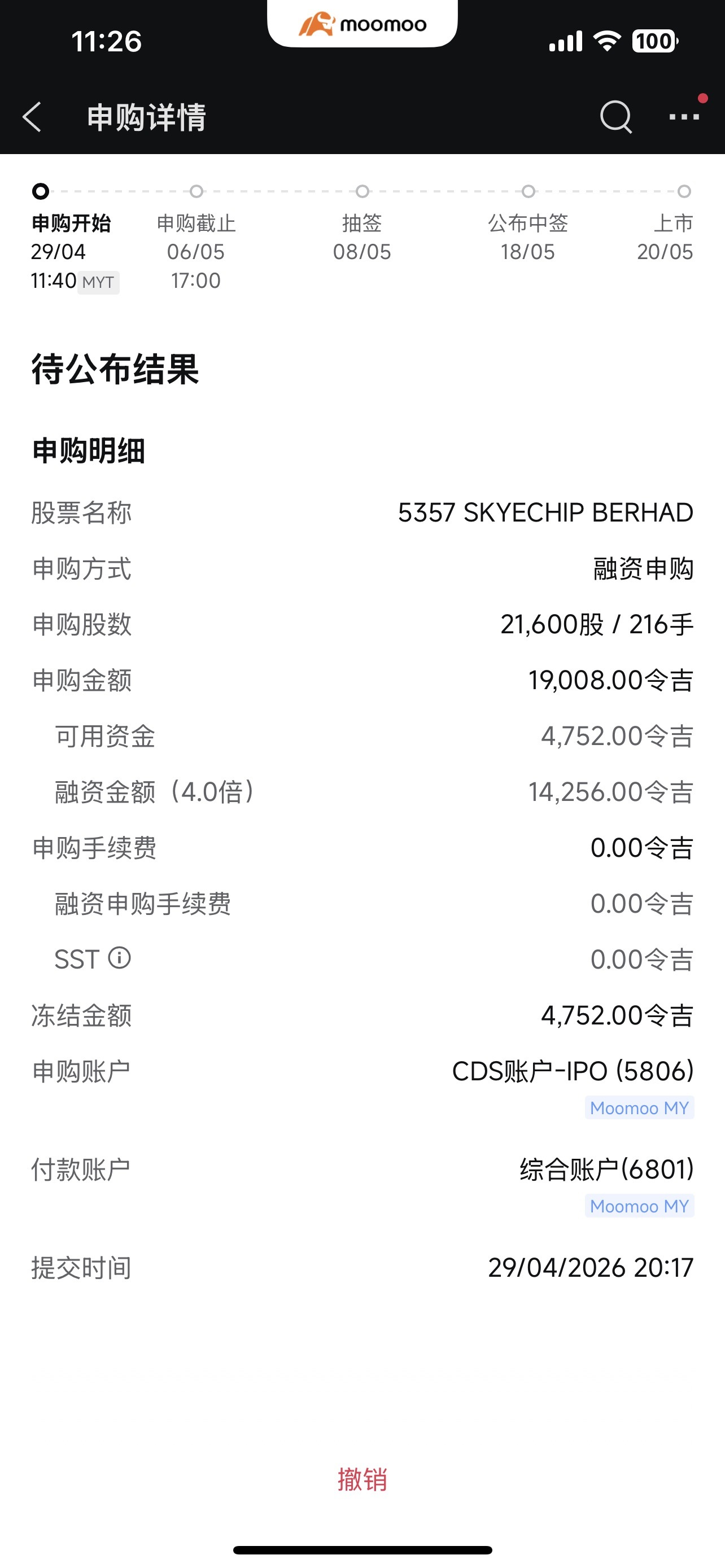 Miyuking プロフ必読　送料分 SKYECHIP (5357.MY)$ 初めてのsunmed、次はこの落札でいきましょう[大