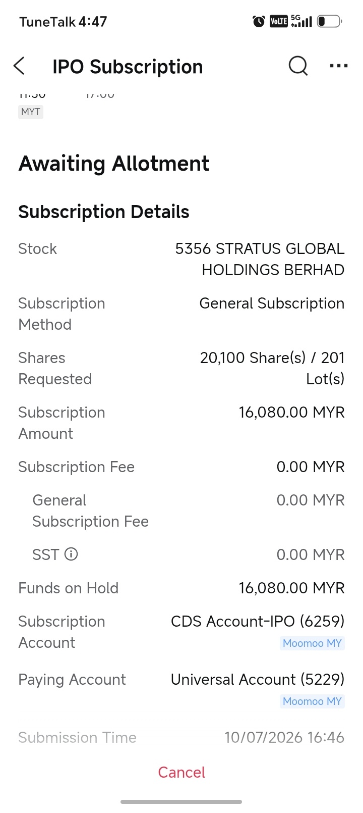 $STRATUS (5356.MY)$ Testing luck... hehehe