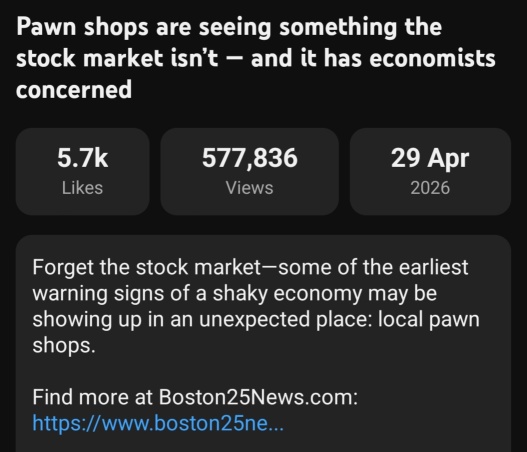 Inverse Relationship between Pawn Shops' business and the state of economy 🤓