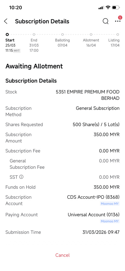 First IPO