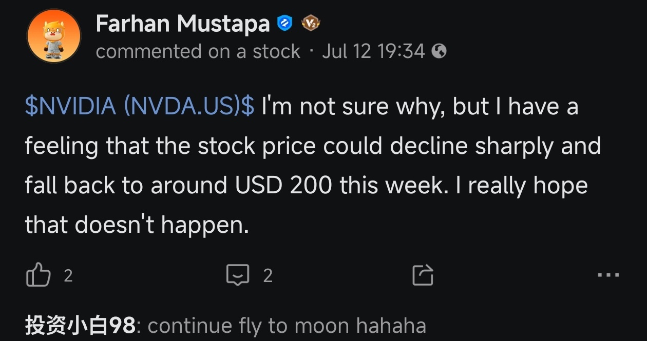 $英伟达 (NVDA.US)$ 哈哈……我果然没错 [笑哭][捂脸]