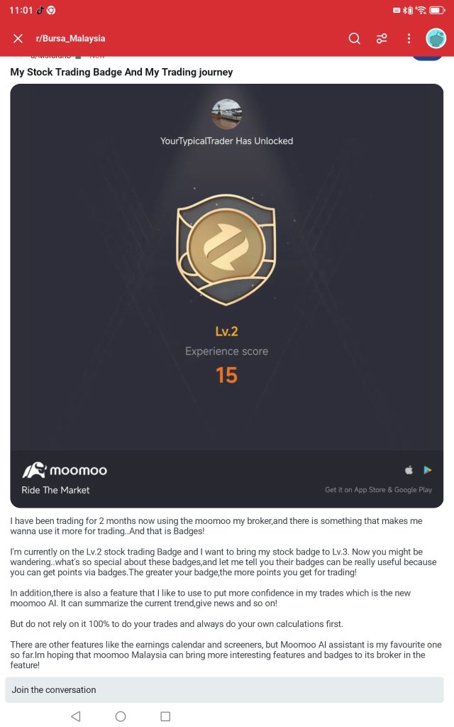 My stock trading Badge And trading journey