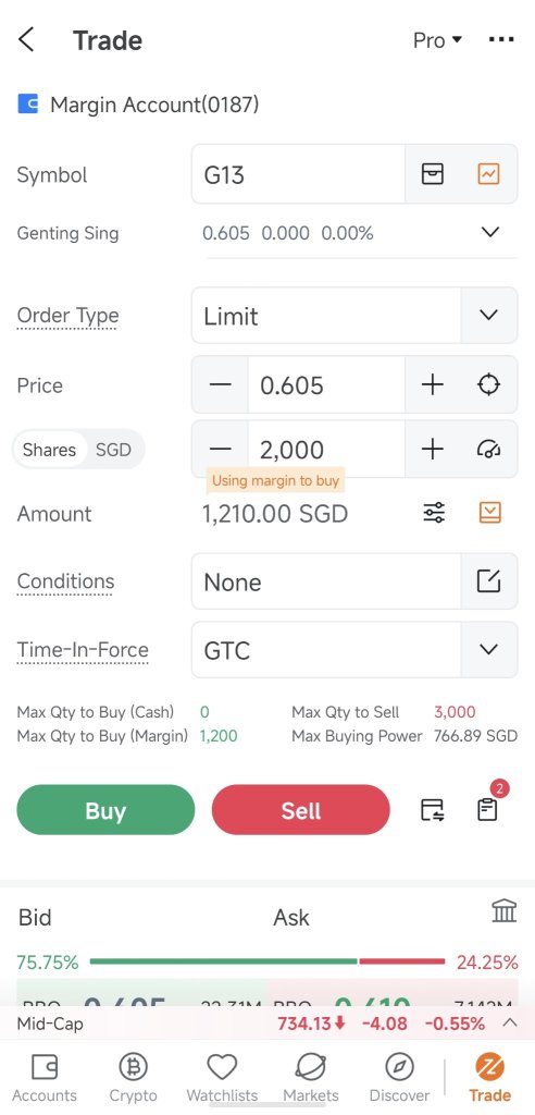Advance order challenge