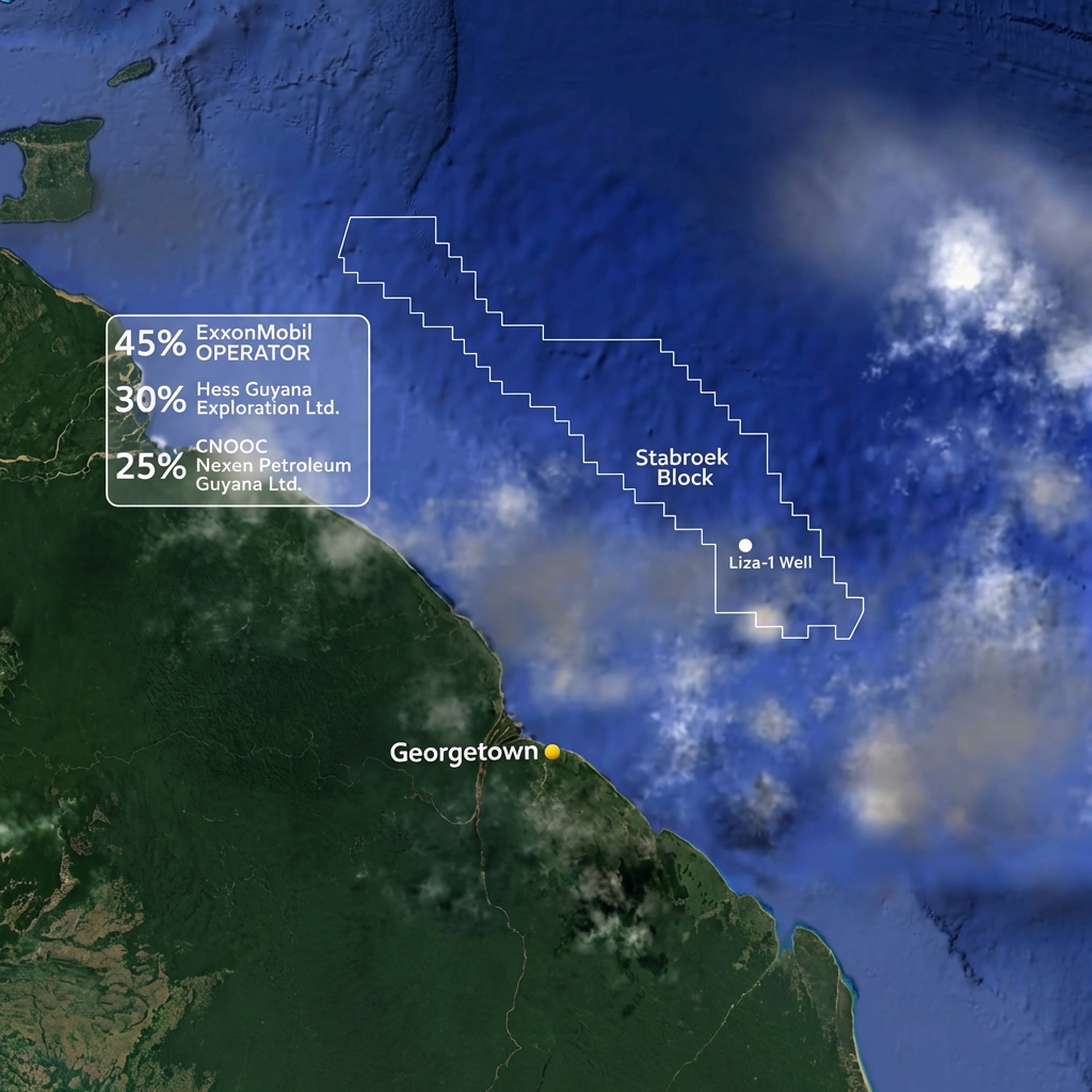 Figure 3: Stabroek Block geological location