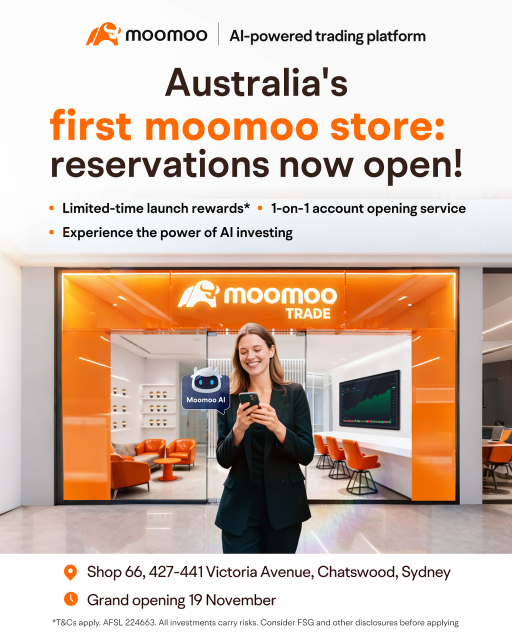 澳大利亚首家moomoo门店 —— 预订现已开始！ 