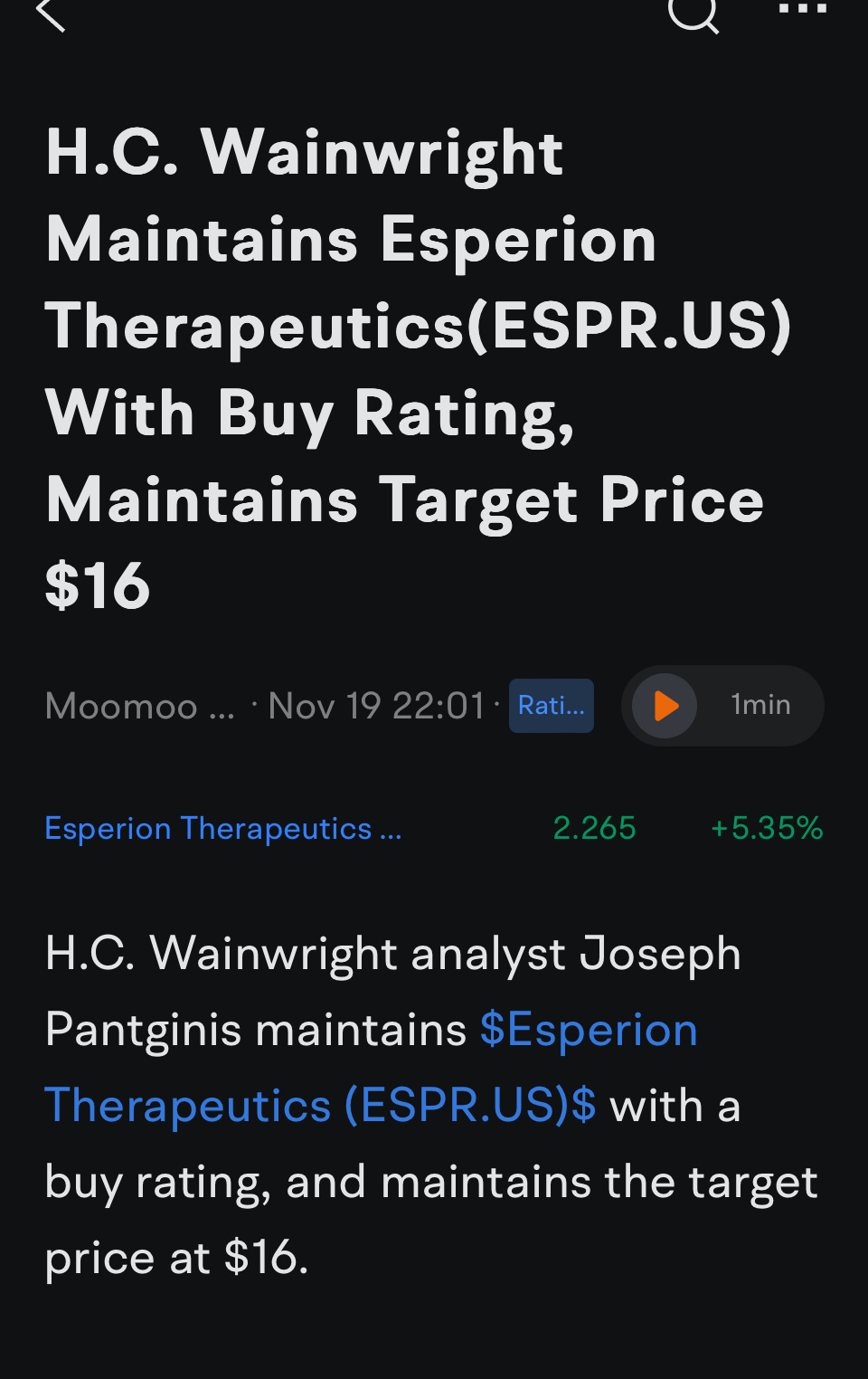 $ESPR 250117 2.00C$