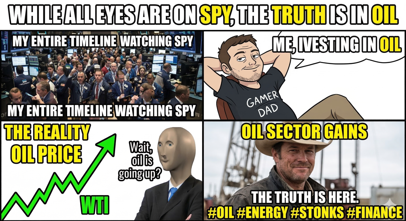 当所有人的目光都集中在SPY时，真相其实藏在石油里