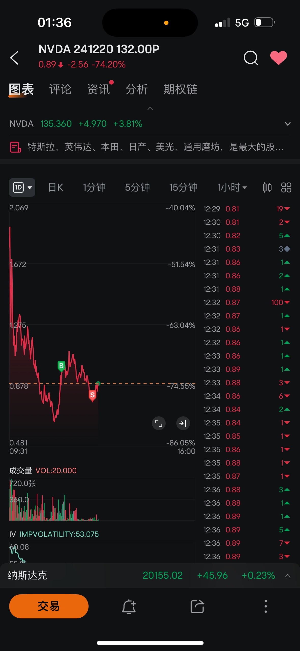 $NVDA 241220 132.00P$ 😭