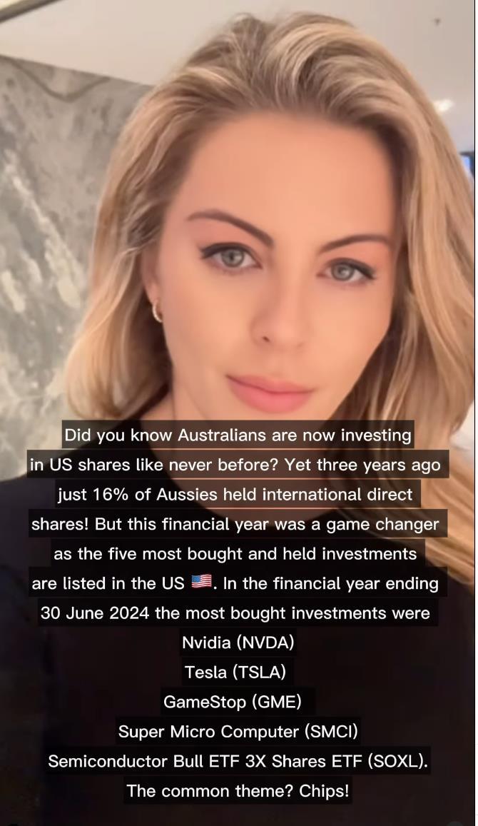 Australians are trading and investing in US shares like never before and are backing chips