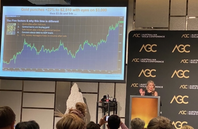 At the  Australian Gold Conference.  Giving my thesis on  the gold rush. August 24, 2024,