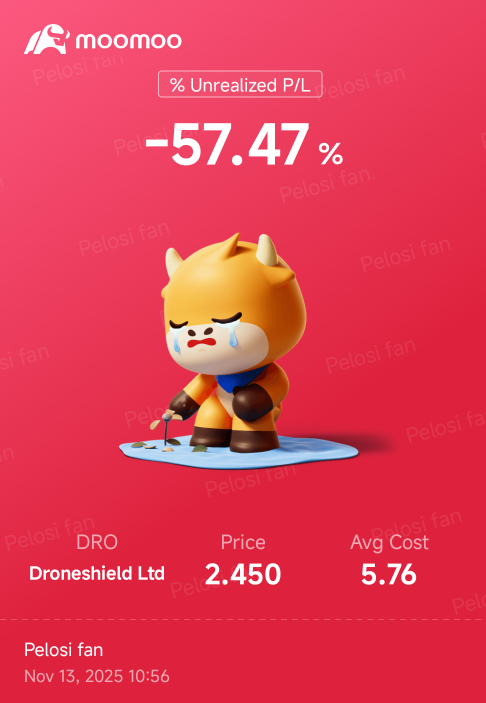Ass , fuck you DRO, so glad i only put 500 down