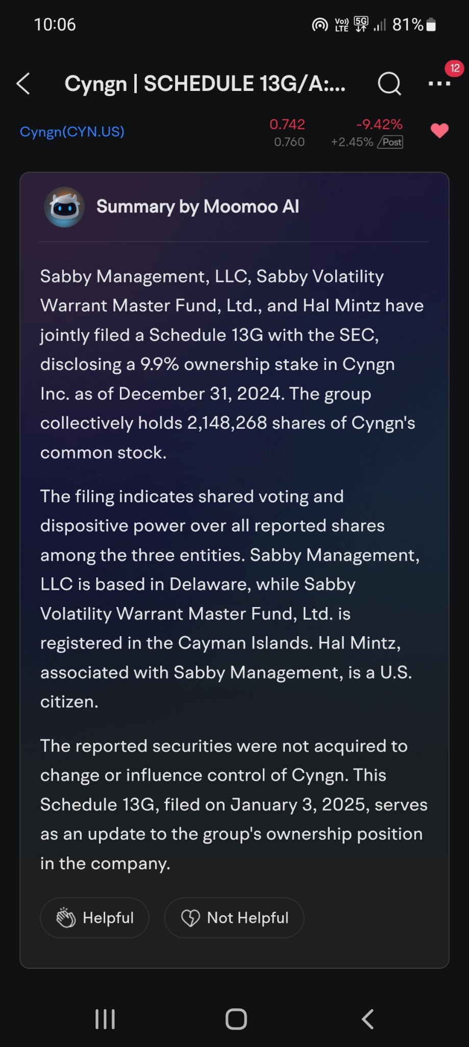 $Cyngn (CYN.US)$